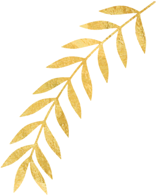 Gold Leaves Png (400x400), Png Download