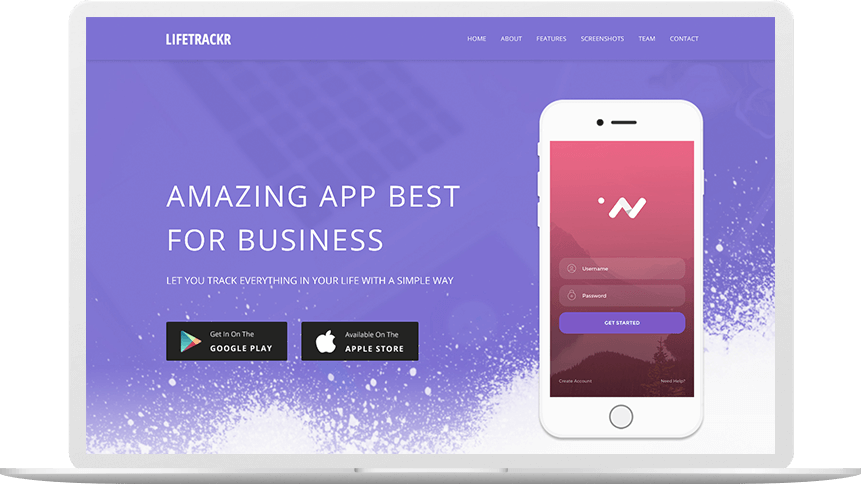Lifetrakr - Mobile App (861x484), Png Download