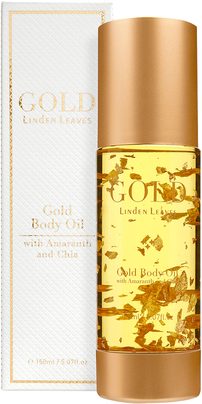 Home - Linden Leaves Gold Body Oil 150ml (1000x1000), Png Download