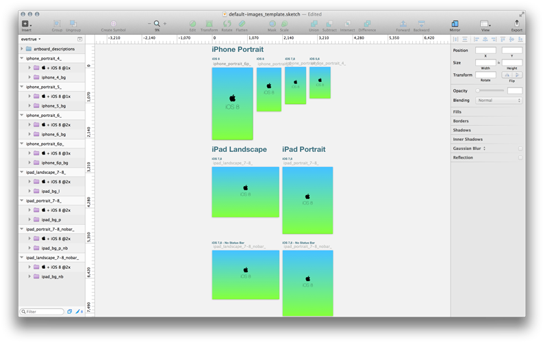 Ios Launch Screen Template For Sketch - Ios Launch (800x507), Png Download