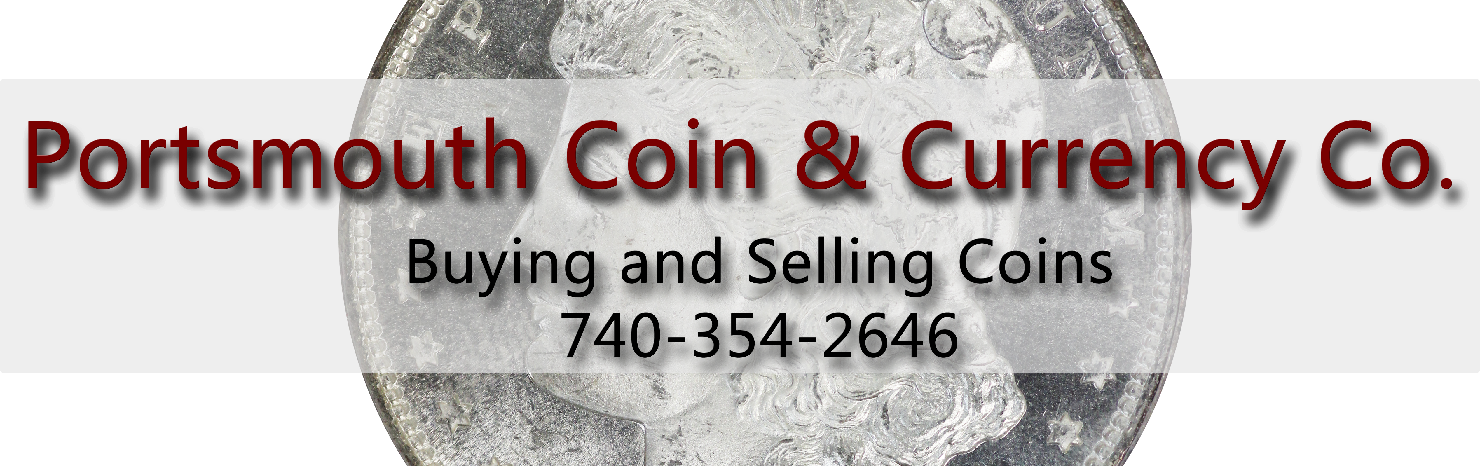 Cropped Portsmouth Coin Currency Logo 2 - Snow (5072x1597), Png Download