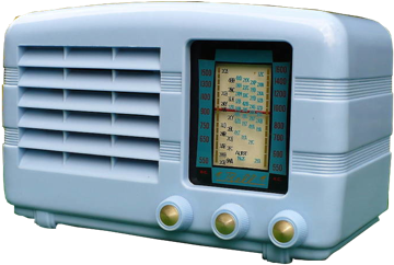 Blue Bell Valve Radio Circa Mid 1950s - Bakelite Radio Png (424x318), Png Download