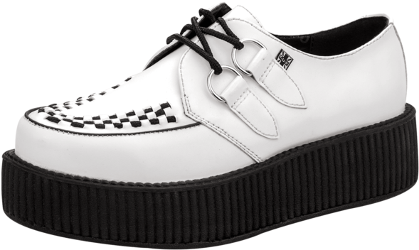 All White Tuk Creepers (600x480), Png Download