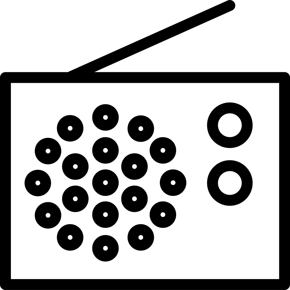 Png File Svg - Simbolo Radio (980x980), Png Download