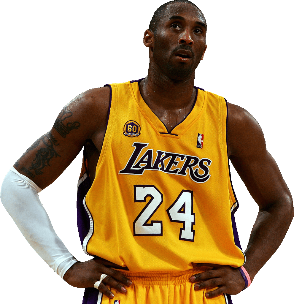 Kobe Bryant Looking Up - Kobe Bryant With No Background (991x1024), Png Download