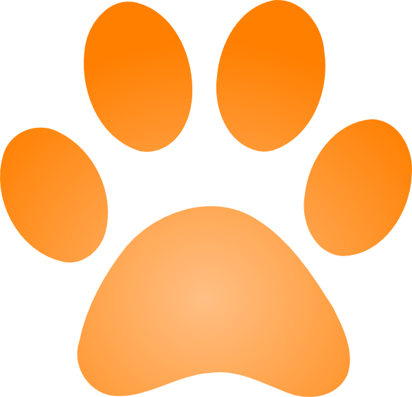 Tiger Paw Print - Tiger Paw Prints Clip Art (600x578), Png Download