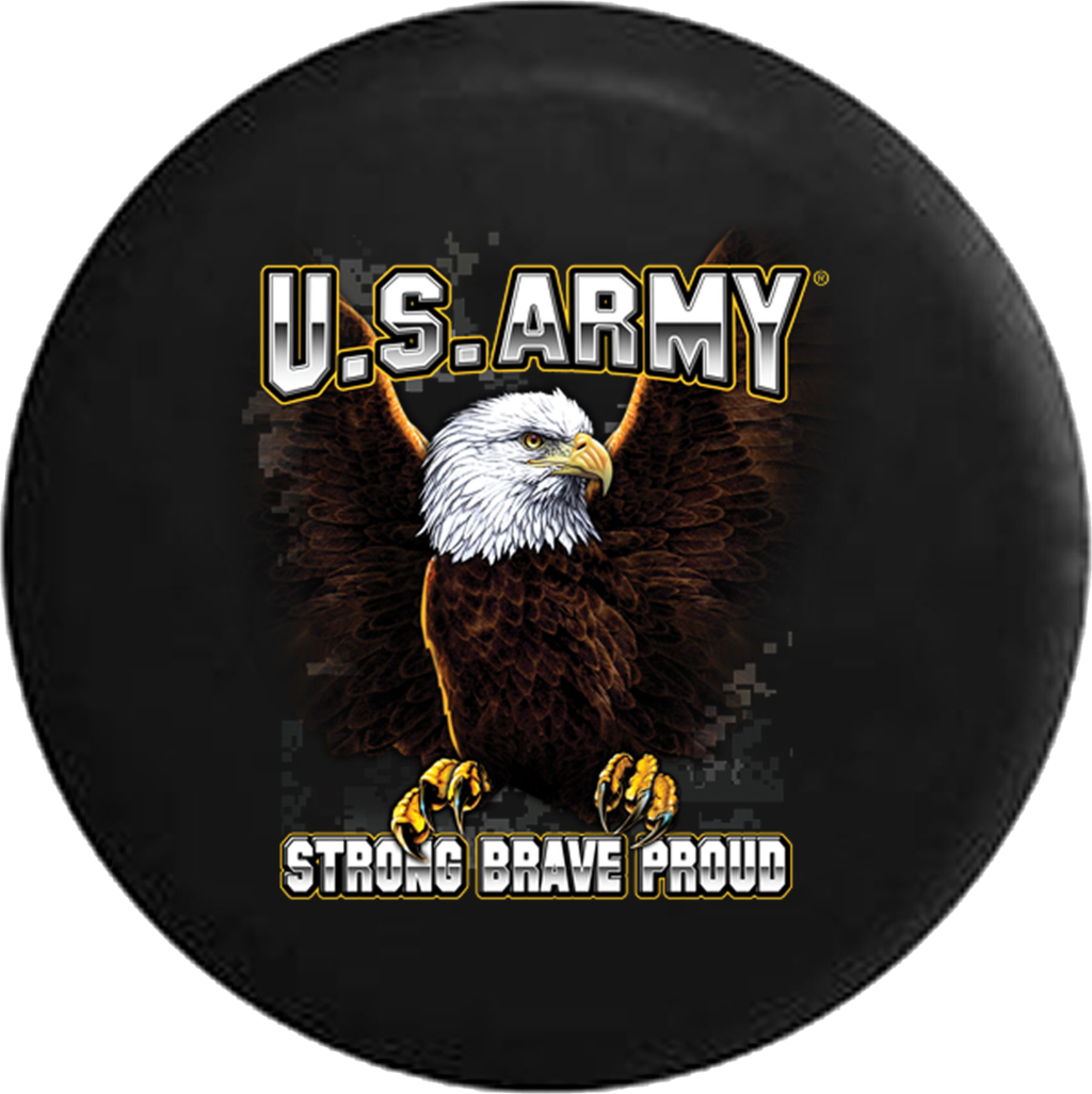 Us Army American Eagle Digital Camo Proud Military - Military (1024x1026), Png Download