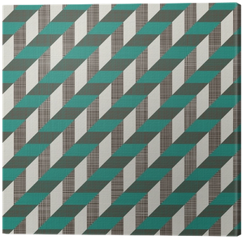 Seamless Retro Pattern With Diagonal Lines Canvas Print - Polka Dot (400x400), Png Download