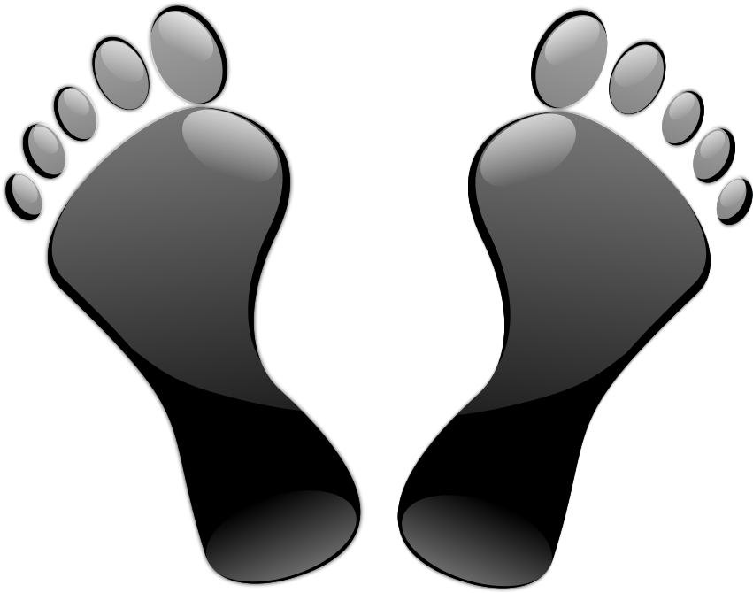 How To Set Use Black Feet Clipart (900x704), Png Download
