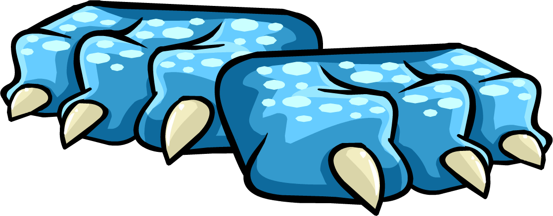 Blue Dragon Feet - Dragon Feet Png (1118x438), Png Download