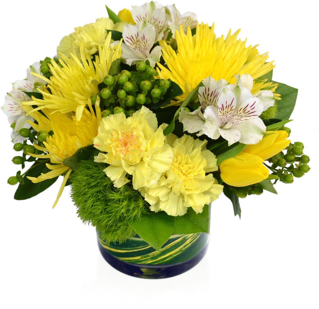 Caribbean Splash Floral Bouquet - Flower (1024x1024), Png Download