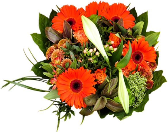 Birthday Bouquet, Bouquet, Isolated - Happy Birthday Flowers Images Png (424x340), Png Download