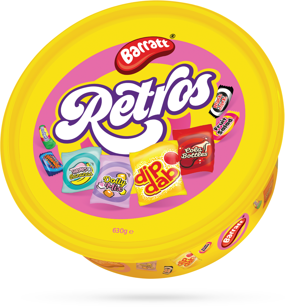 Barratt Is Launching A Retro Tub Of Sweets For Christmas - Yo-yo (1701x1701), Png Download