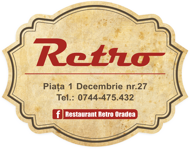 Restaurant Retro Oradea Logo Restaurant Retro - Retro Restaurant (643x504), Png Download