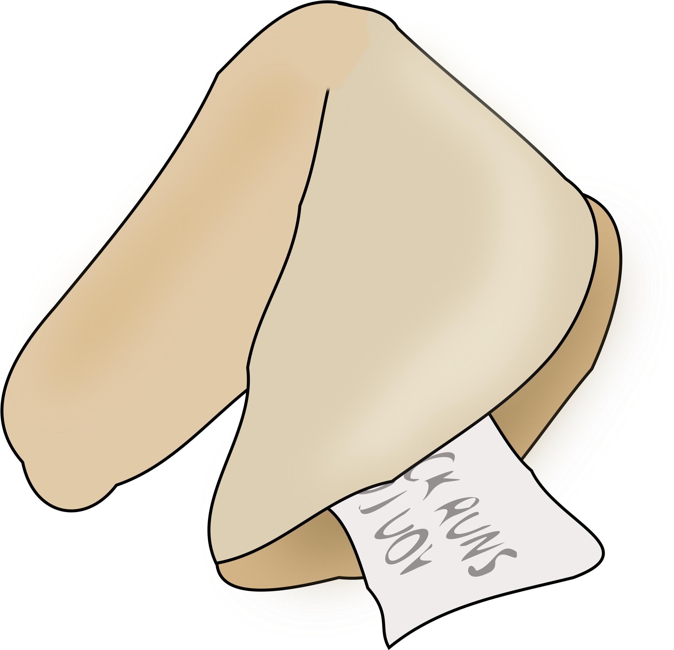 Clipart Transparent Download Big Image Png - Fortun Cookie Clipart Png (2400x2277), Png Download