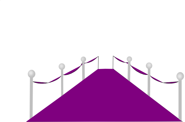 Purple Carpet Long Clip Art - Purple Carpet Png (600x396), Png Download