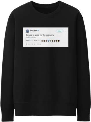 Gucci Mane Guwop Is Good For The Economy - Kanye West Lift Yourself Meme (441x480), Png Download