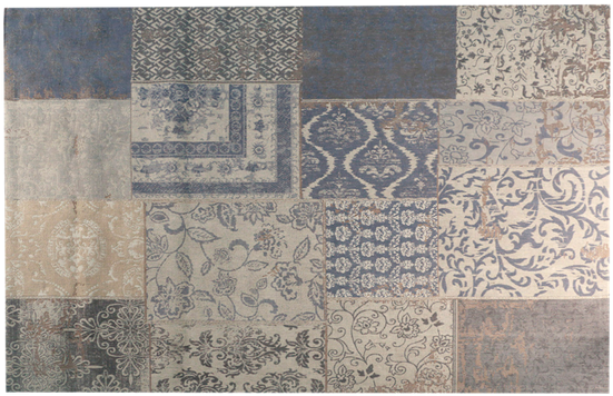 Aa0115j26 Spiros Carpet - Laforma Spiros Blue Chenille Carpet 160x230 J26 9 Kg (600x600), Png Download