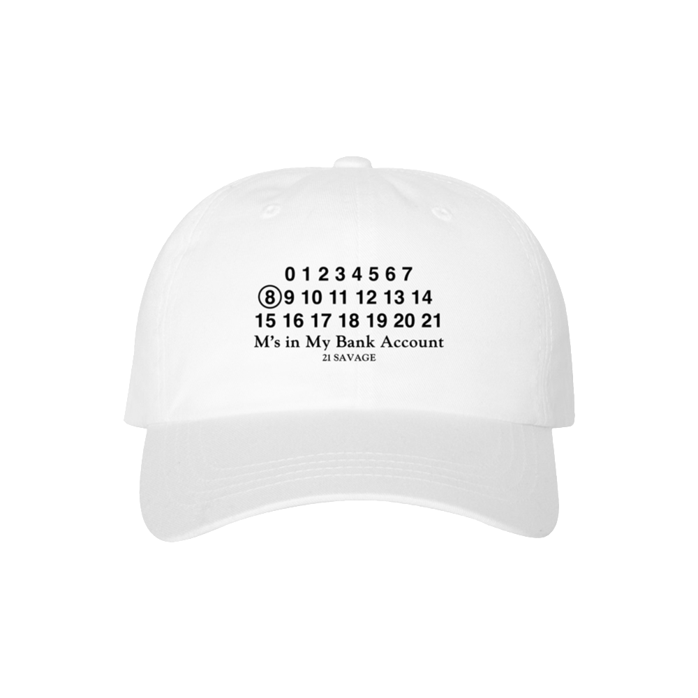White Bank Account Dad Hat - Maison Martin Margiela (1000x1000), Png Download