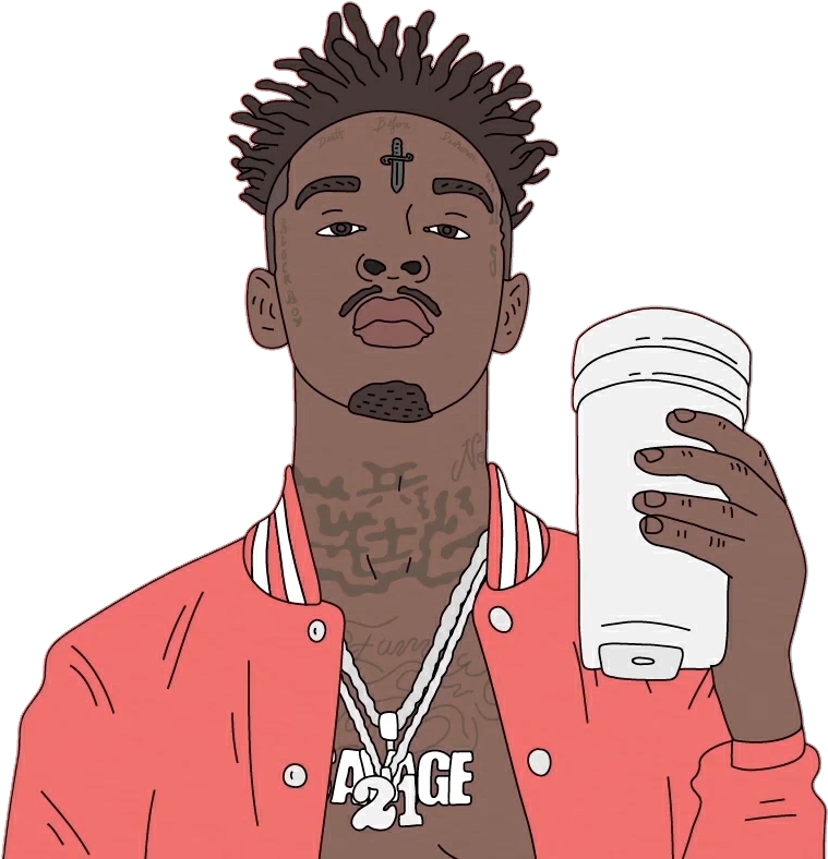 21savage Trap Bankaccount Issa Lean Deadpeople Sticker - 21 Savage Bank Account (870x864), Png Download