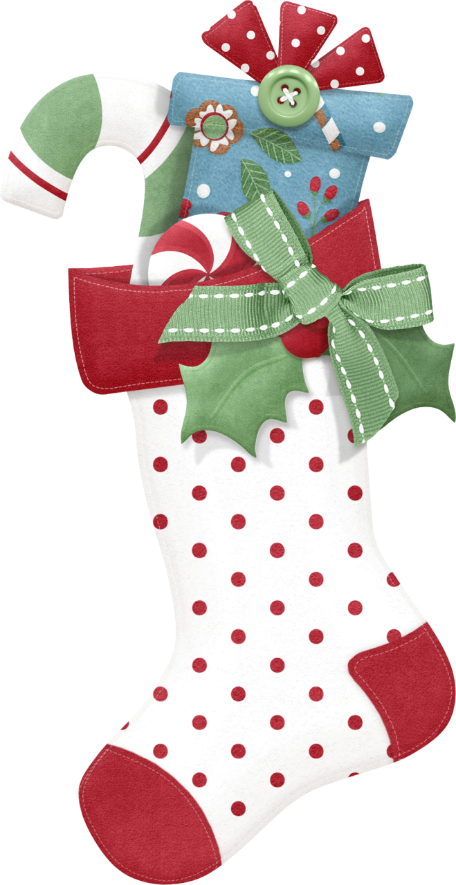Фото, Автор Ladylony На Яндекс - Christmas Stocking Clip Atrt (659x1280), Png Download