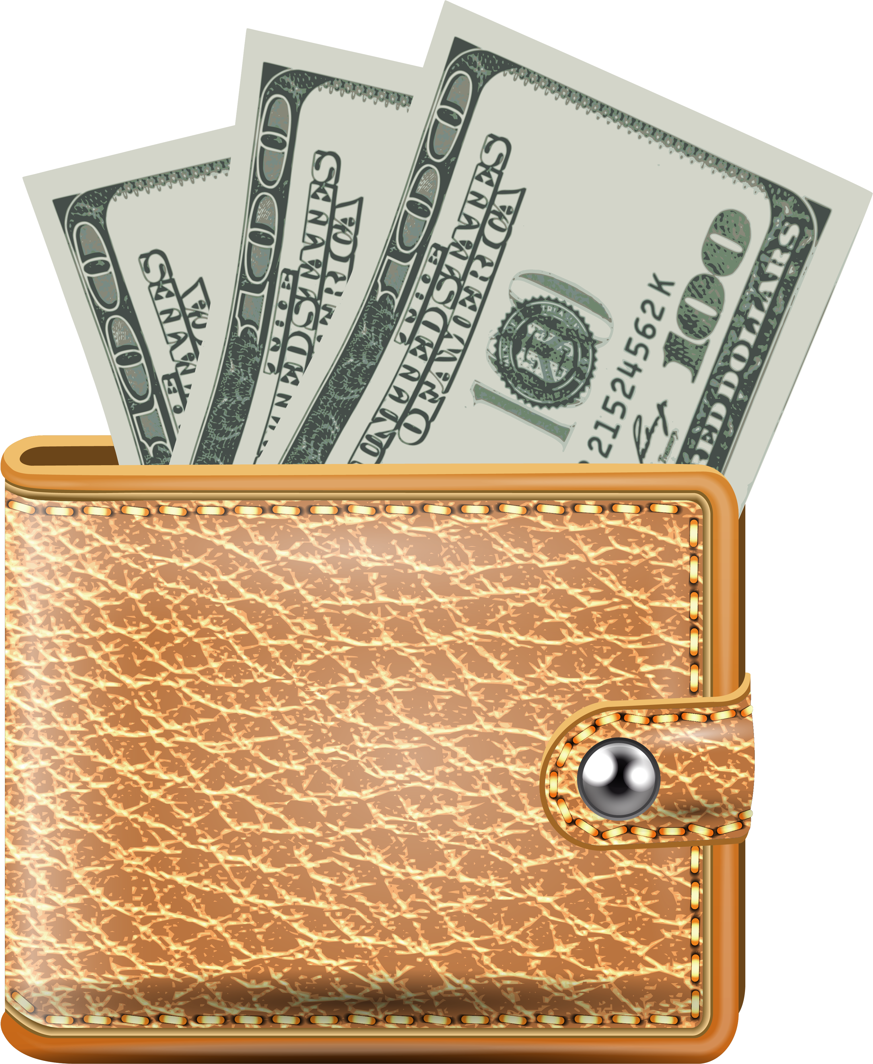 Carteira De Dinheiro Png (3214x3926), Png Download