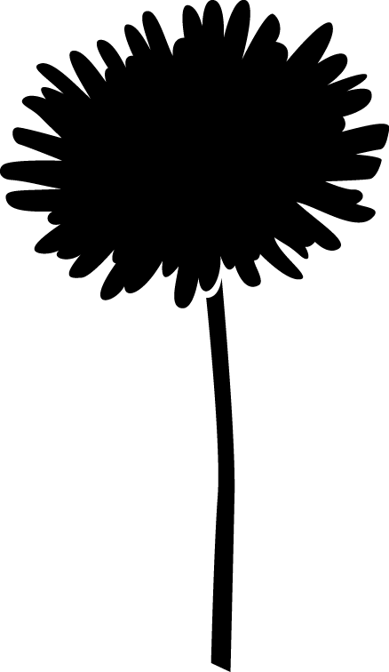 Life On The Lam - Simple Flower Silhouette (438x756), Png Download