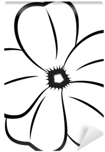 Flower Silhouette (400x400), Png Download