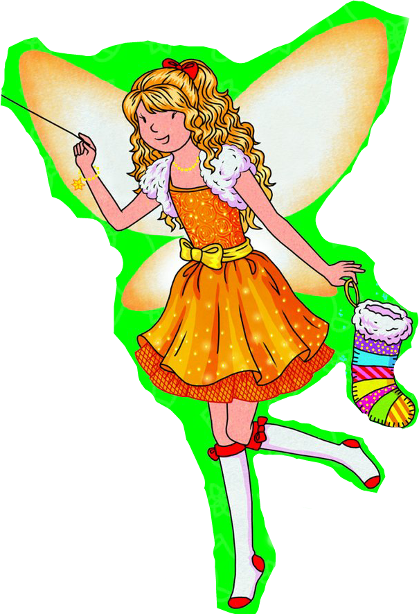 Natalie The Christmas Stocking Fairy - Natalie The Christmas Stocking Fairy (rainbow Magic (605x886), Png Download