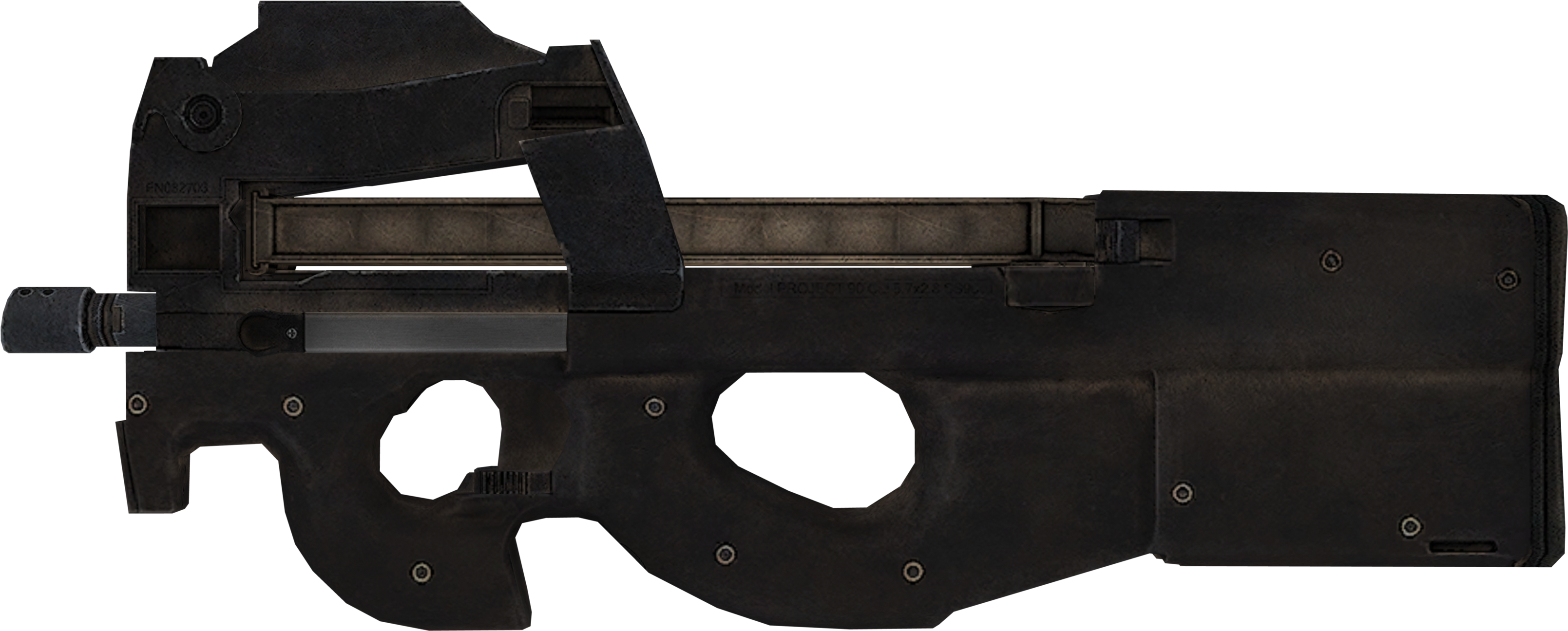 Gun Vector P90 - Crossfire P90 (3520x1640), Png Download