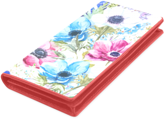 Watercolor Floral Pattern Women's Leather Wallet - Mobile Phone (500x500), Png Download