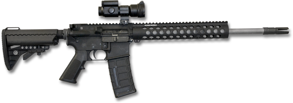 Ar-15 Rifle - John Wick 2 Rifle (1100x375), Png Download