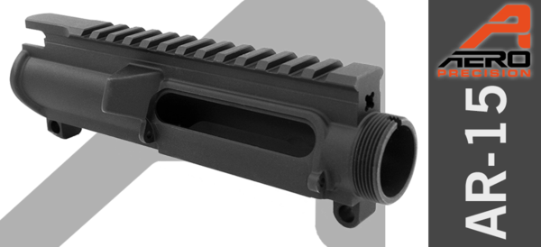 Aero Precision Stripped Ar-15 Upper Receiver - Ar Uppers No Forward Assist (600x274), Png Download