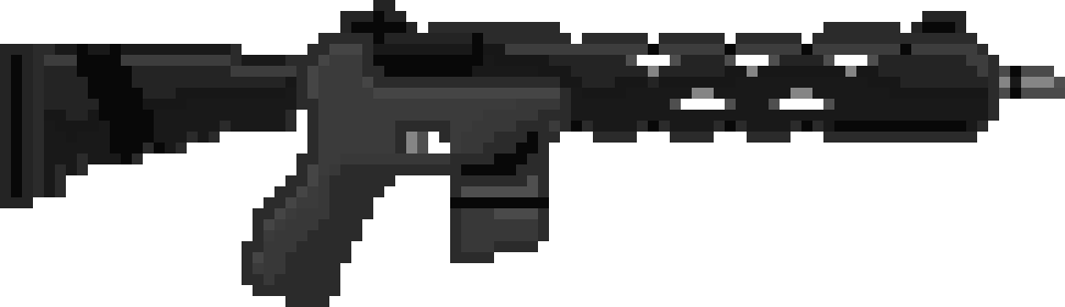 Ar15 - Ar 15 Pixel Art (970x280), Png Download