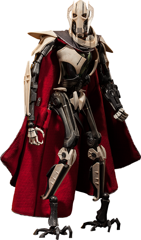 Star Wars General Grievous Sixth Scale Figure By Sideshow - Sideshow Star Wars General Grievous Sixth Scale Figure (457x773), Png Download