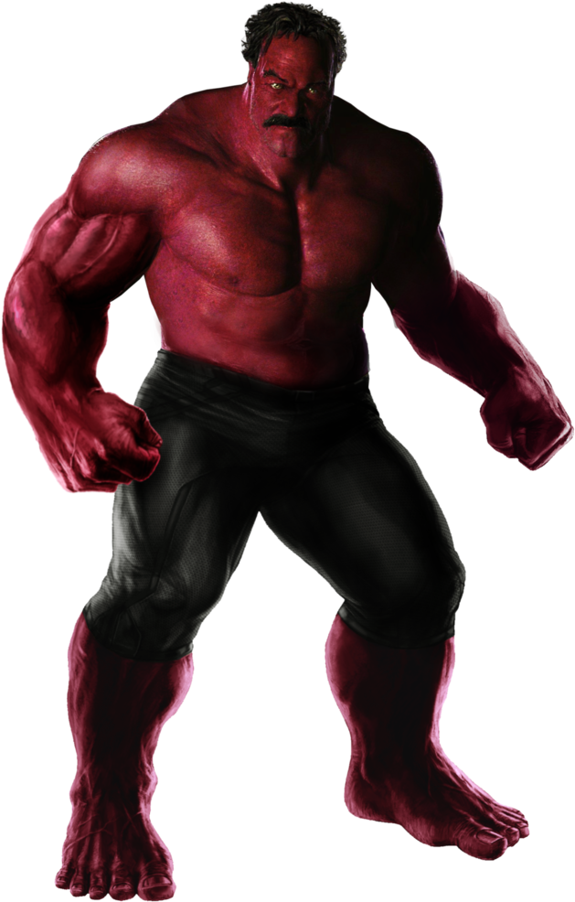 Mcu Red Hulk By Marcellsalek-26 - Mcu Red Hulk William Hurt (751x1064), Png Download