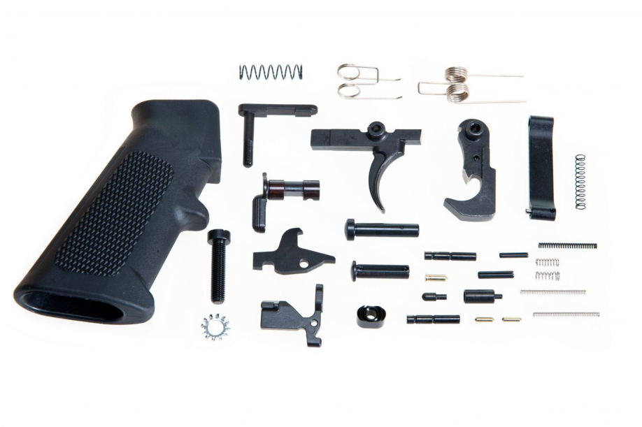 Ar15, Ar9, Ar Single Shot, Lower Parts Kit Lpk 31pcs - Ar-15 Style Rifle (917x1000), Png Download