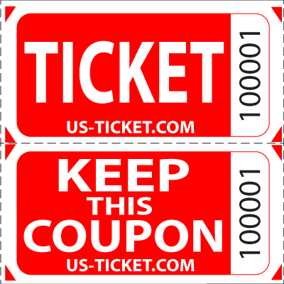 Premium Double Roll Raffle Tickets - Coupon Door Prize Png (400x400), Png Download