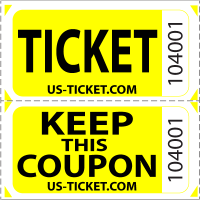 Premium Double Roll Raffle Tickets - Parallel (400x400), Png Download