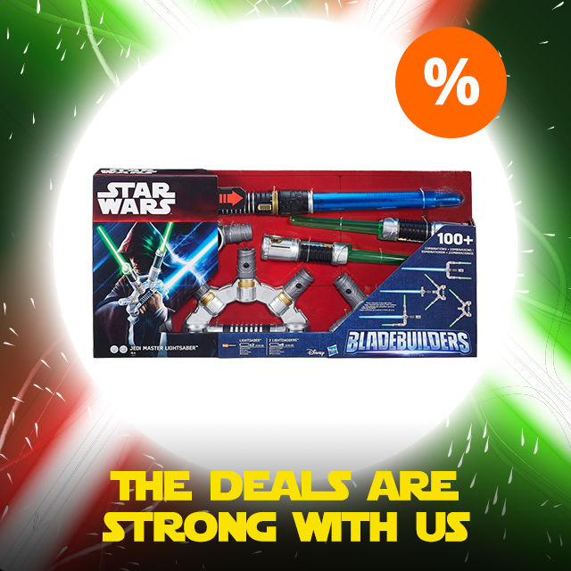 A Hasbro Star Wars Bladebuilders Jedi Master Lightsaber - Star Wars Christmas Toy (640x640), Png Download