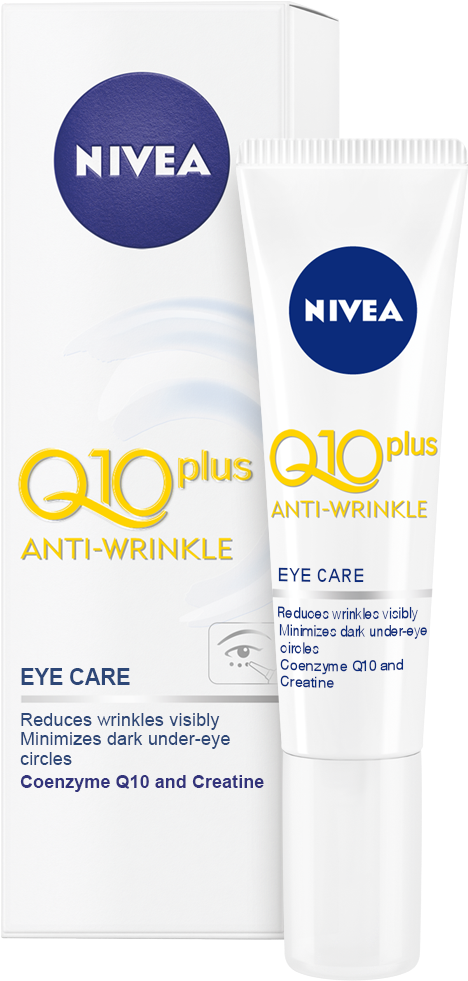 Nivea + Q10 Anti-wrinkle Roll-on Eyes 10 Ml 10 Ml (1010x1180), Png Download