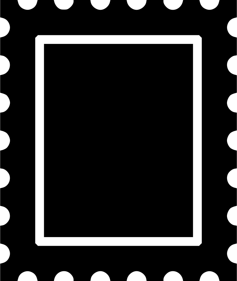 Png File Svg - Postage Stamp Stamp Icon (828x980), Png Download