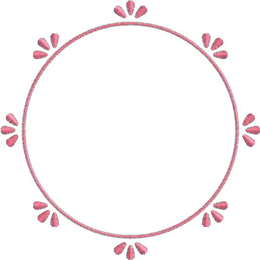 Moldura Pétalas - Embroidery (600x600), Png Download