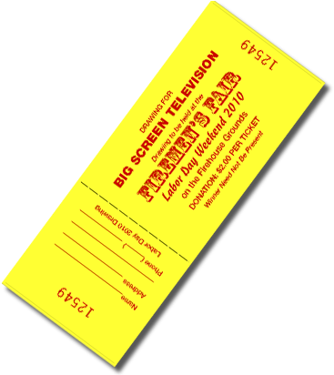 Raffle Tickets/books - Sample Raffle Tickets (377x420), Png Download