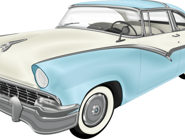 Cadillac Clipart Muscle Car - Classic Car Show Clipart (640x480), Png Download