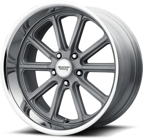 Vn507 Rodder Silver With Diamond Cut Lip - American Racing Wheels (500x500), Png Download