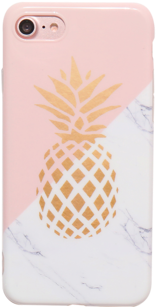 Shiny Pineapple Marble Tpu Phone Case For Iphone 7 - Marble Phone Cases For Iphone 7 (350x350), Png Download