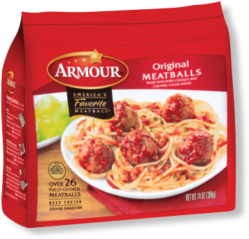 Find A Store - Armour Meatballs (375x430), Png Download