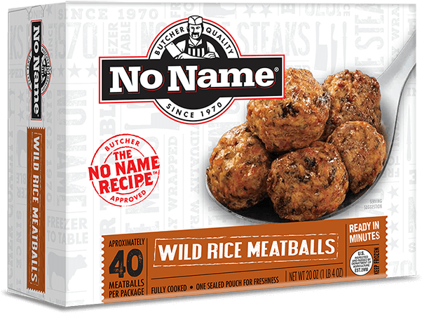 No Name® Wild Rice Meatballs - No Name Meatballs (800x592), Png Download