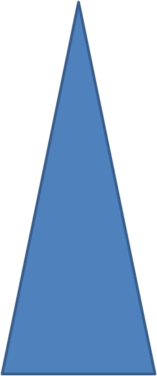 Which Sort Of Triangle Is This - Isosceles Triangle Png (230x549), Png Download